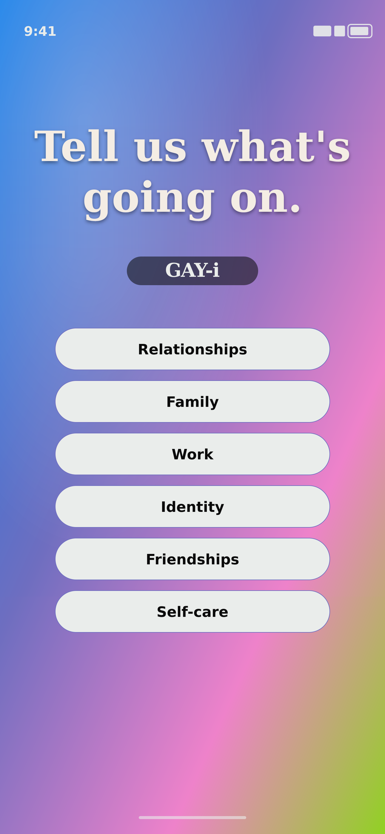 GAY-i screenshot 2: Pick your situation